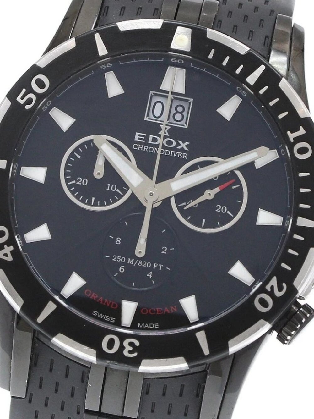 EDOX Grand Ocean 10022-37N-NIN Diver Big Date Quartz Men's Watch_921683